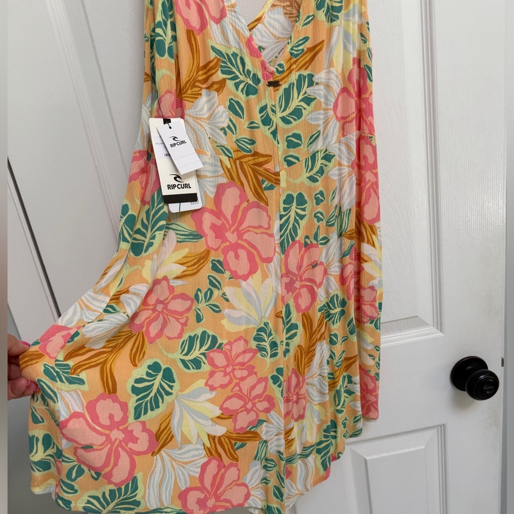 Adorable Rip Curl Tropical Floral Tank Romper NWT - Picture 2 of 14